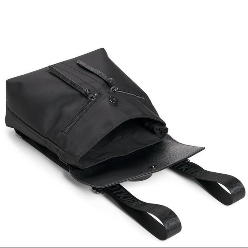 Botkier Trigger Black Nylon Zipper Mini Backpack - Picture 6 of 9